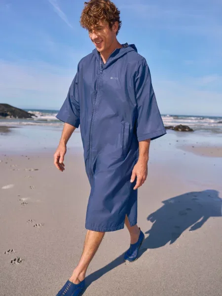 Coastline wodoodporne ponczo plażowe Navy