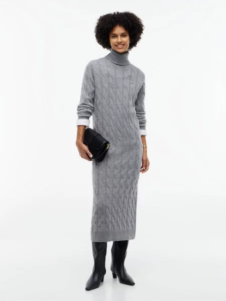 Tommy Hilfiger De lână rochie gri