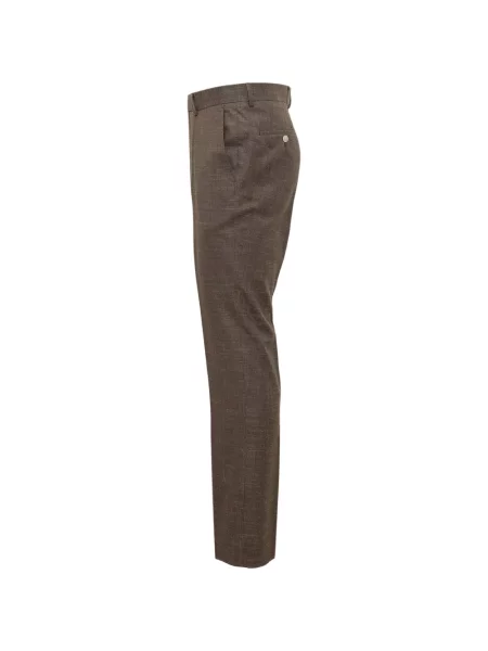 Pantaloni croiți Boss maro