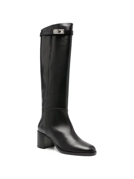 Botine Via Roma 15 din piele negru