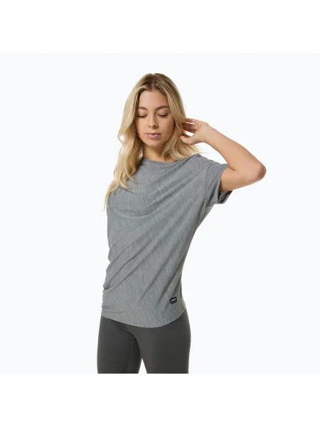 Koszulka do jogi super.natural Yoga Loose Tee cashmere grey melange szara