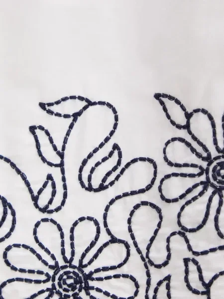 Rochie Benetton cu model floral alb