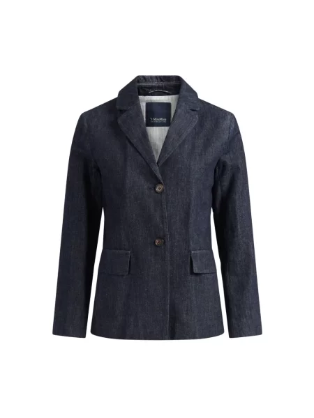 Kurtka jeansowa Max Mara niebieska