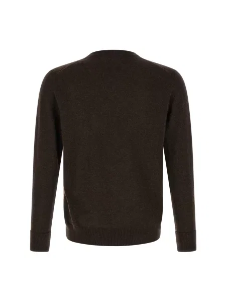 Sweter Ballantyne z kaszmiru brązowy