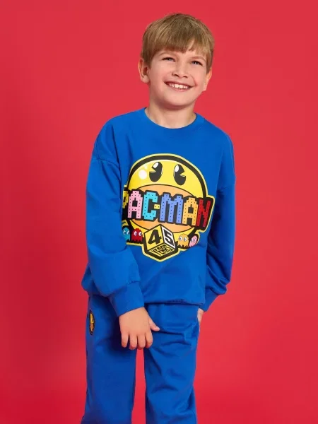 Sinsay Mikina Pacman námořnická modrá