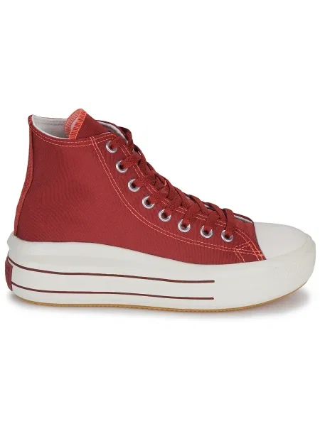 Tenisky Converse Chuck Taylor All Star na platforme červená