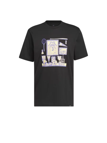 ADIDAS SPORTSWEAR Tricou funcțional Sports Bar Memorabilia crem / mov deschis negru