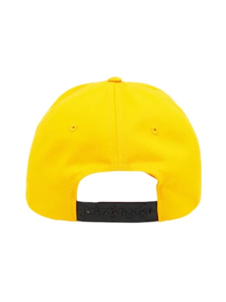 Czapka z daszkiem Palm Angels z logo żółta