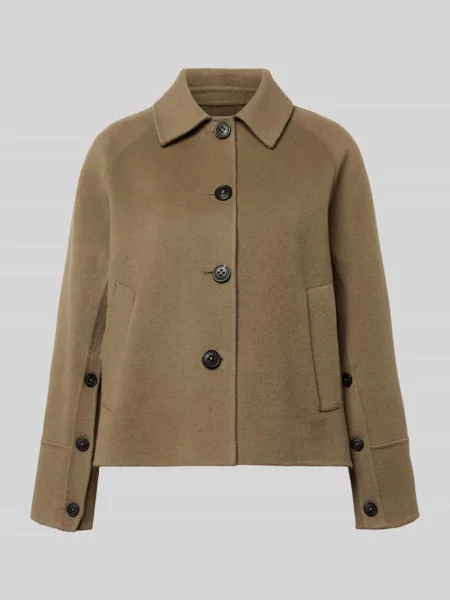 Krój relaxed fit Kurtka z Mieszanka wełny z Wykładany kołnierz Blonde No. 8