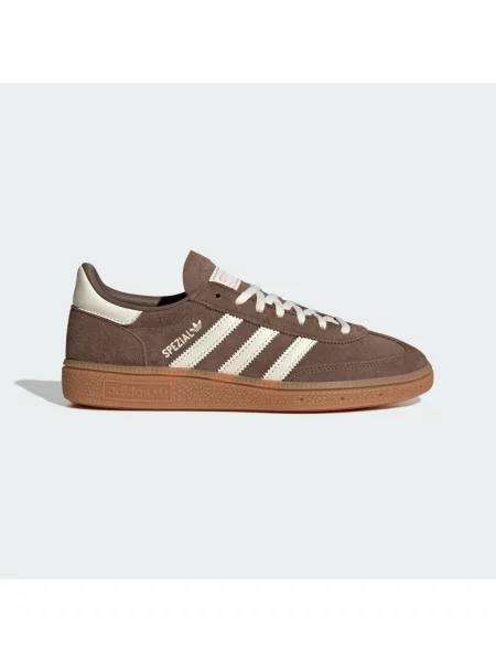 Kožené sneakers boty adidas Originals Handball Spezial W hnědá bílé
