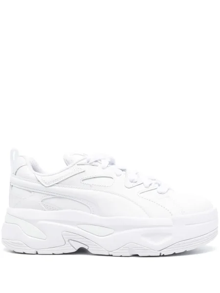 Sneakerși Puma din piele alb