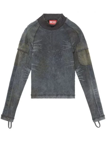 Tricou Diesel zdrențuiți gri