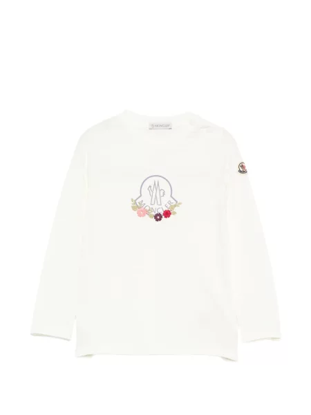 Koszulka dziecięca Moncler Enfant biała