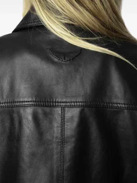 Kožená bunda Zadig&voltaire čierna