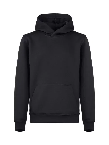 Clique Basic Active Hoody Junior – bluza z kapturem junior z barwionego włókna czarna