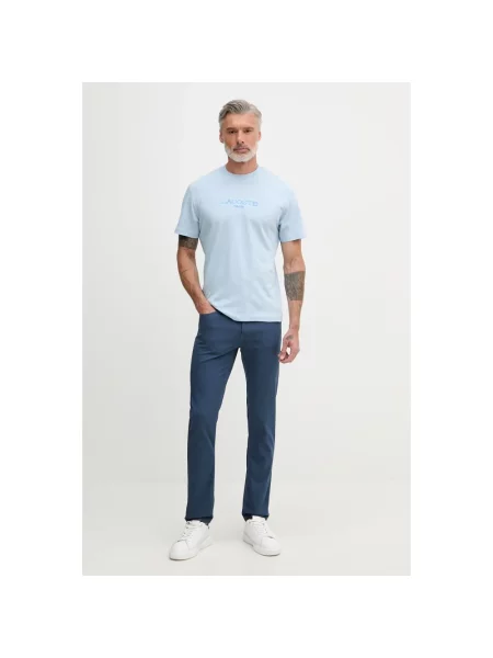 Spodnie Trussardi niebieskie
