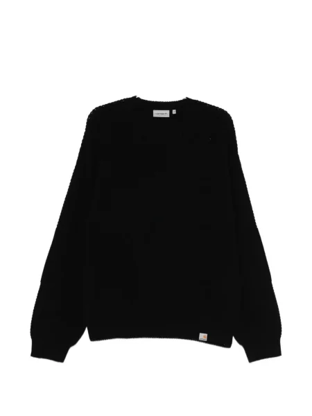 Pulover Carhartt Wip cu decolteu rotund negru