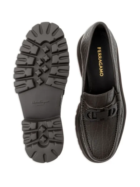 Pantofi loafer Ferragamo din piele maro