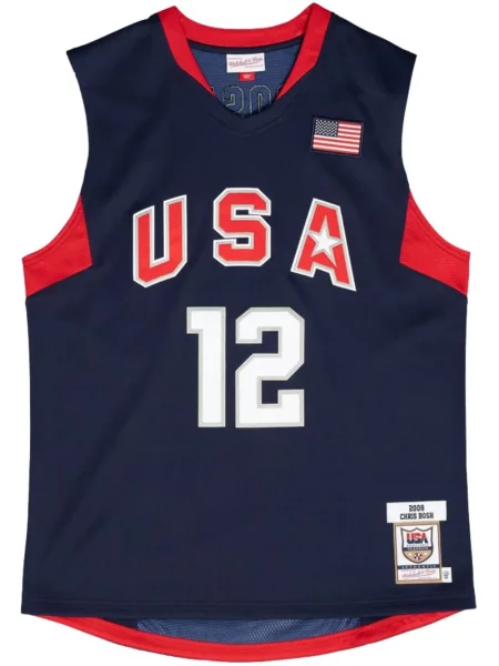 Cămașă Mitchell & Ness din jerseu albastru