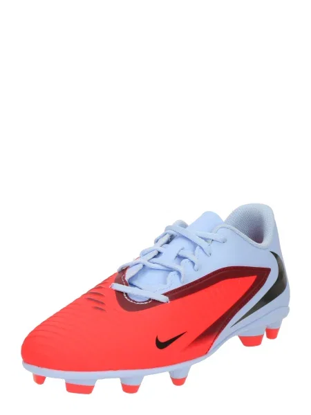 NIKE Ghete de fotbal PHANTOM 6 CLUB albastru deschis / portocaliu neon / roșu bordeaux negru