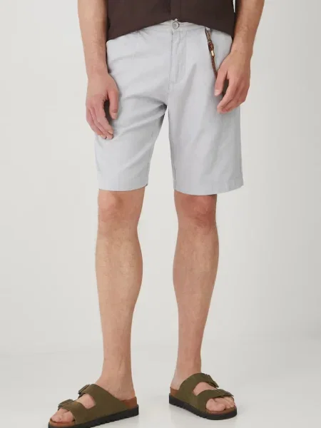 Medicine vászon rövidnadrág férfi melange szürke