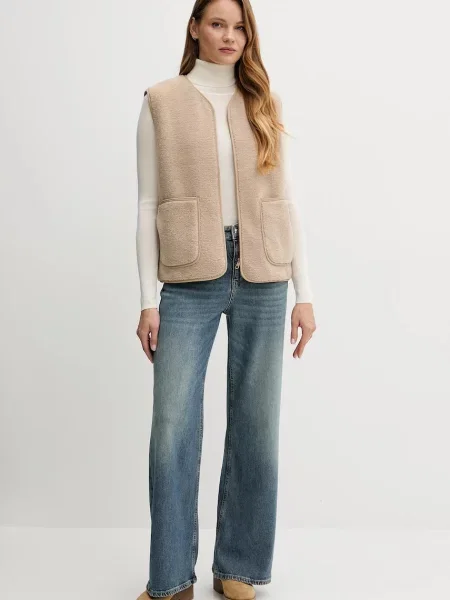 Вовняний светр Saint Barth легкий гольф бежевий