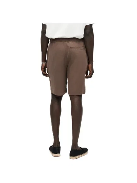 Pantaloni scurți Calvin Klein din modal maro