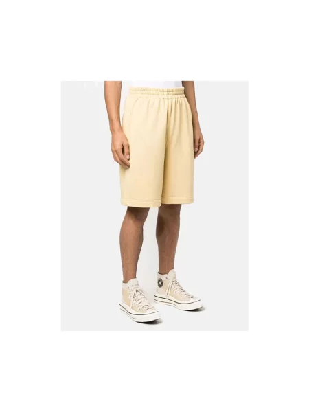 Krótkie szorty Isabel Marant z logo żółte