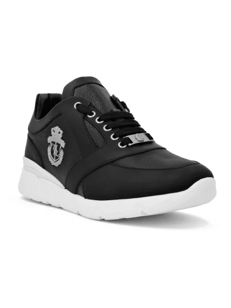Sneakersy Billionaire skórzane czarne