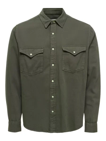 Only & Sons Cămașă ONSRAY' verde