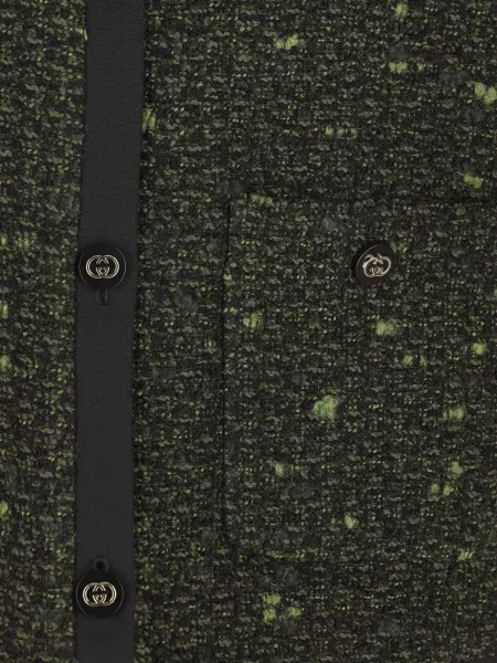 Bouclé geacă Gucci verde