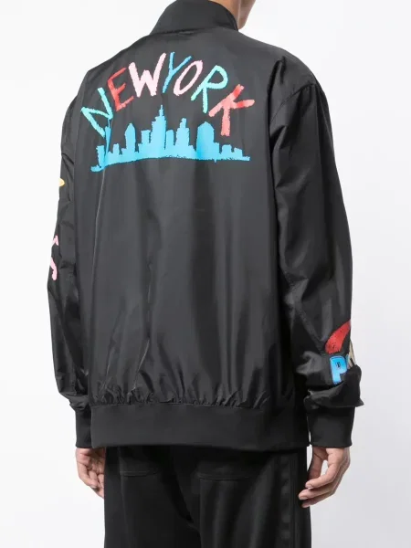 Geacă bomber Puma cu imagine negru