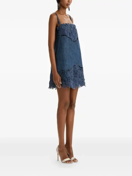 Rochie mini Oscar De La Renta albastru