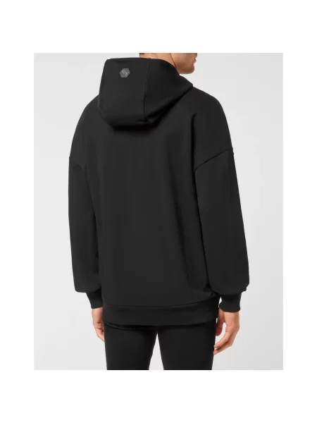 Bluza z kapturem Philipp Plein z kapturem czarna