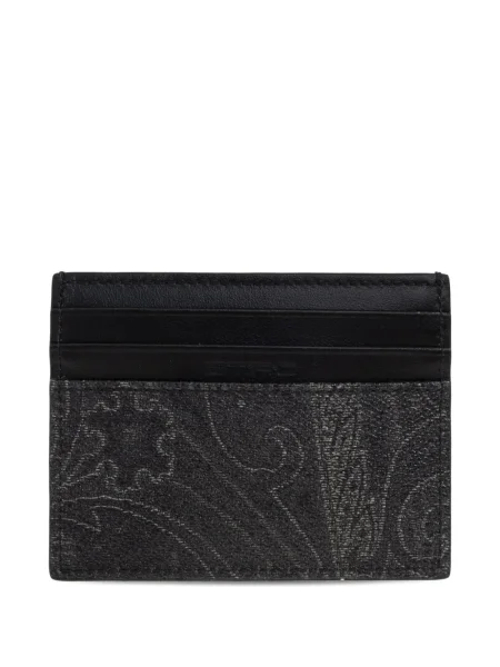 Portofel Etro cu model paisley negru