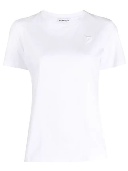 Tricou Dondup cu broderie alb