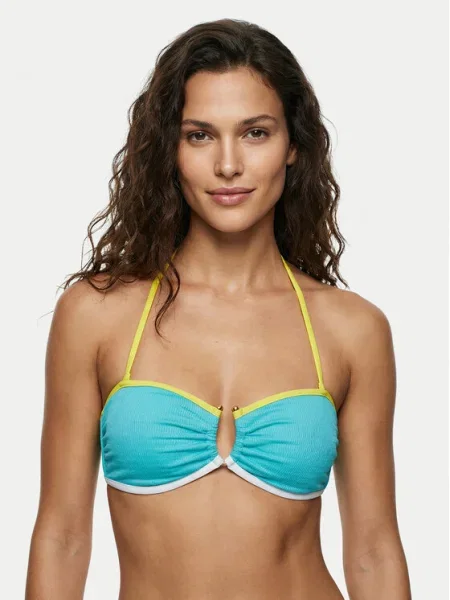 Seafolly Bikini partea de sus Beach Bound turcoaz