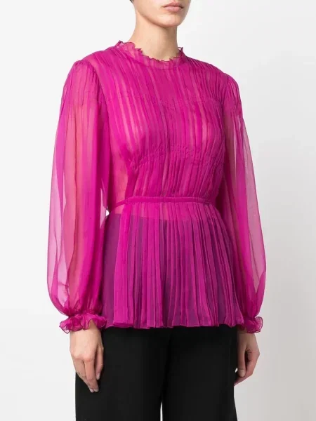 Lung bluză Alberta Ferretti violet
