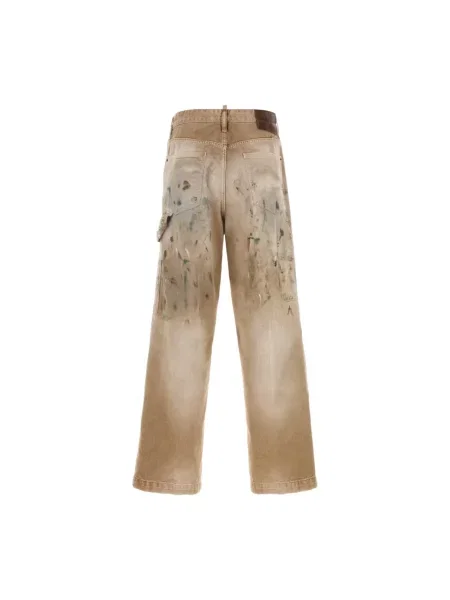 Jeansy Dsquared2 beżowe