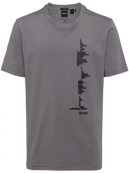 Tricou Boss cu imagine gri