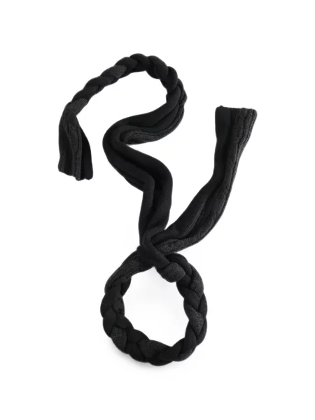 Fular Y's tricotate țesut negru