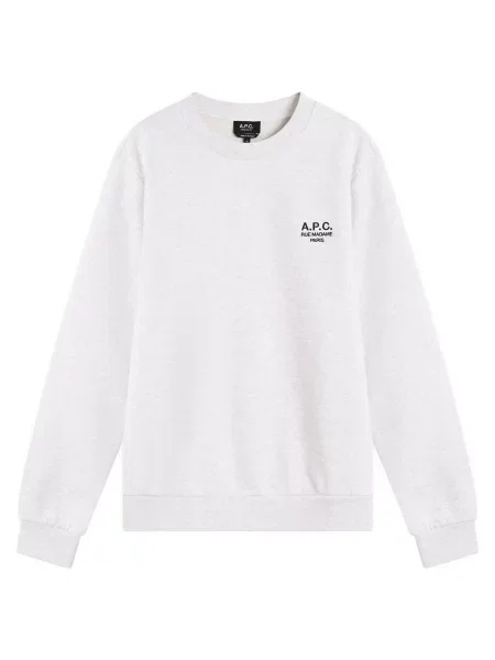 A.P.C. bluza standard rue madame GOTS z aplikacją szary