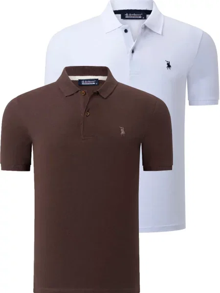 Tricou polo Dewberry maro