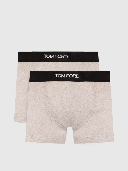 Набір сірих трусів-боксерів з логотипом Tom Ford сірий