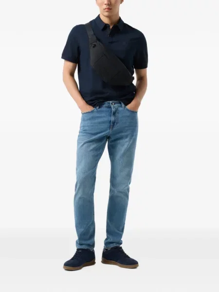 Tricou polo Bogner cu imagine albastru