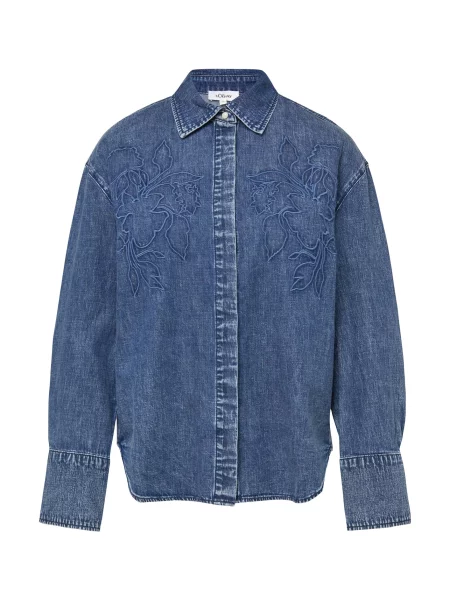 S.Oliver Bluză denim albastru