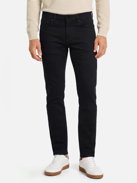 Jeansy o kroju modern fit z zapięciem na guzik model ‘MITCH’ Joop! Jeans czarne