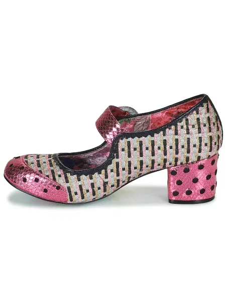 Lodičky Irregular Choice s prackou ružová