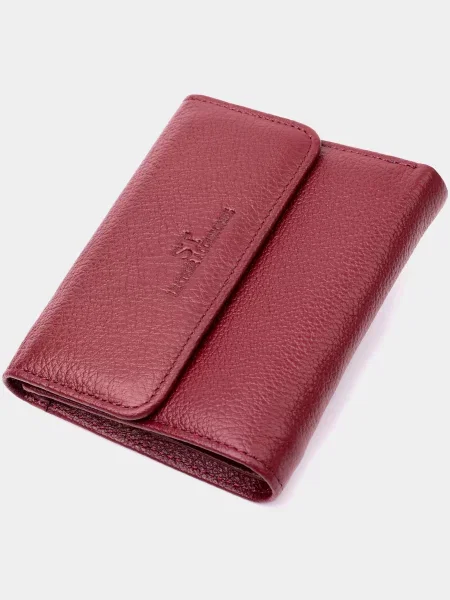 ST Leather Accessories Гаманець Шкіра бордовий