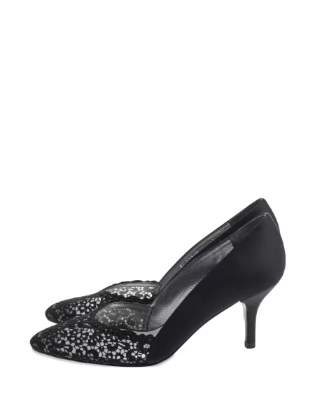 Pantofi cu toc Stuart Weitzman din dantelă negru